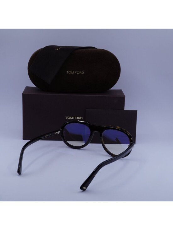 Tom Ford FT5756-B 052 Aviator Eyeglasses 53mm - Dark Havana main image 6